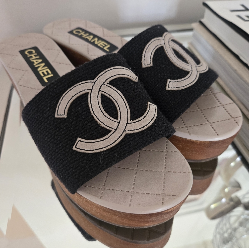 Chanel Double Interlocking C's Mule/Clog